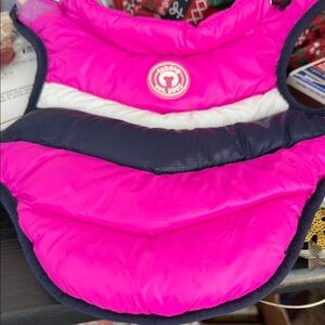 Pink and White Dog Jacket